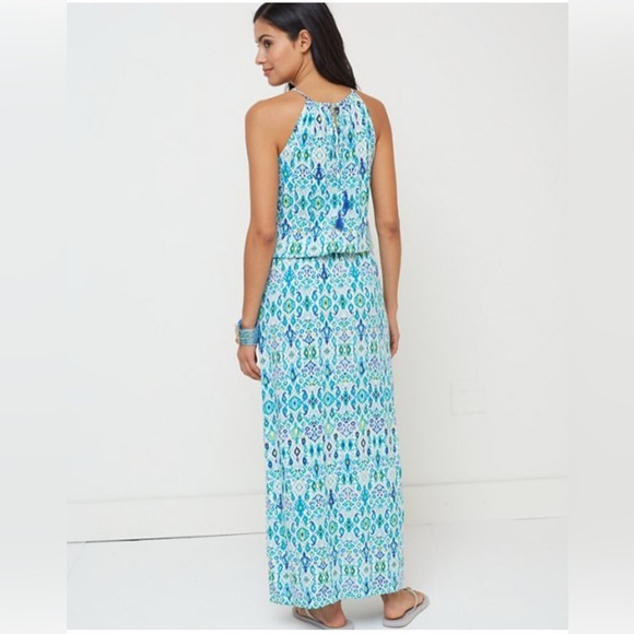 TOMMY BAHAMA
Ikat Halter Maxi Dress Blue - Size S - Picture 2 of 6